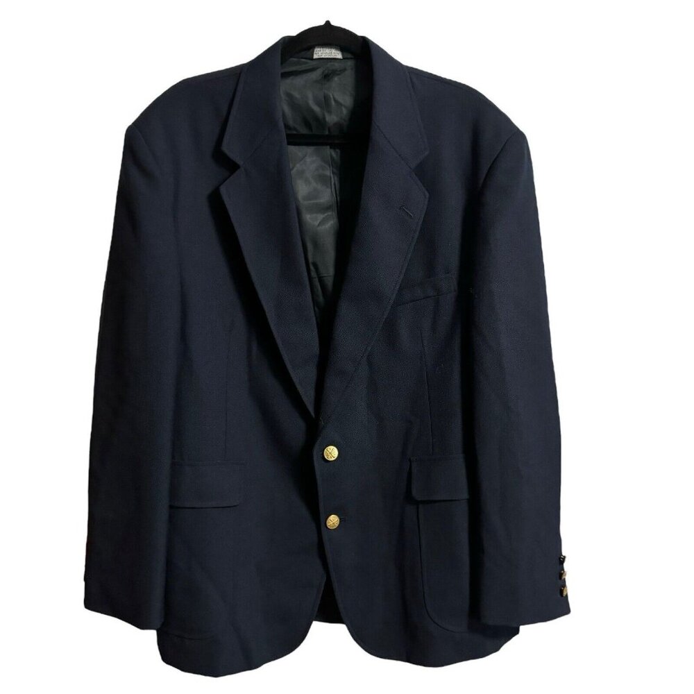 Ivy Crew Men's Sport Coat Blazer Jacket 2 Button Lined‎ Blue Size 44/31